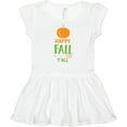 thumbnail image 3 of Inktastic Happy Fall Y'all, Pumpkin, Arrow - Orange Green Girls Baby Dress, 3 of 5