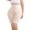Beige, variant on Plus size Women's High Waist Body Shaper Tummy Control Short Pants Thigh Slimmer Shapewear