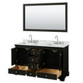 thumbnail image 2 of Wyndham Collection WCS202060DGBCMUNSM58 Deborah 60" Free Standing Double Vanity Set - Dark, 2 of 7
