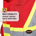 thumbnail image 3 of Pioneer CSA Heavy-Duty Reflective Surveyor Work Safety Vest, Radio Pocket and Pen Slots, Red, 5XL, V1010510-5XL, 3 of 9