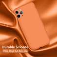 thumbnail image 5 of Designed for iPhone 11 Pro Case, Silicone Ultra Slim Shockproof Phone Case with Soft Anti-Scratch Microfiber Lining, [Enhanced Camera Protection], 5.8 inch, Kumquat, 5 of 13