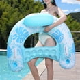 thumbnail image 5 of CaiTeLin Inflatable Deckchair Pool Floats Adult Summer Water Lounger, Pool Party Float Bed Mat For Vacation Lake Outdoor, Recreation Beach Toys Poolside Relaxation Inflatable Tanning Pool, 5 of 6