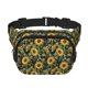 thumbnail image 1 of Fotbe Sunflowers Cangurera Cuadrada con Estampado de Doble Capa, Bolsa de Cintura Ajustable Mini para Hombres y Mujeres, 1 of 9