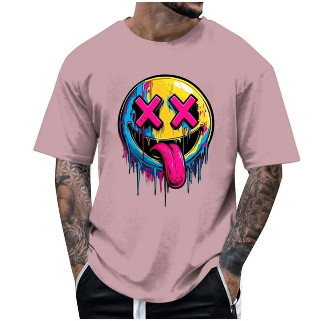 T-Shirt d'Halloween pour Homme, T-Shirt Graphique Effrayant pour Fête d'Halloween, Blouse Décontractée à Col Rond et Manches Courtes, Coupe Mode pour Usage Quotidien