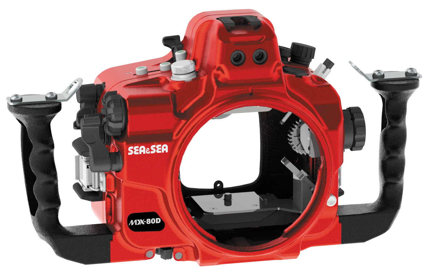 Sea and Sea MDX-80D Limited Edition Red Underwater Housing For Canon 80D