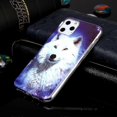 thumbnail image 4 of Funda de TPU luminosa para iPhone 11 Pro, diseño de lobo en el cielo estrellado, 4 of 4