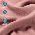 thumbnail image 3 of Bare Home Washed Sheet Set - Premium 1800 Collection - Deep Pocket - 4 Piece - King, Dusty Rose, 3 of 8