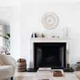 LuxenHome White Wood Flower Round Wall Decor - Walmart.com