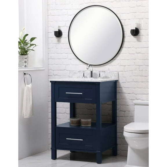 Lucia 25" Blue Single Bathroom vanity