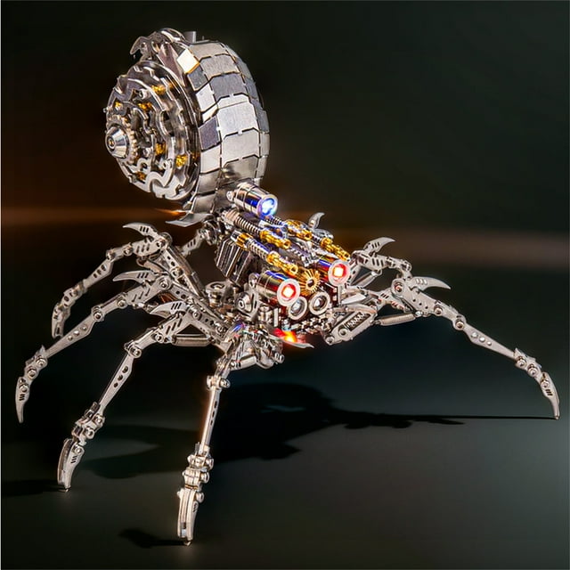 Vogacara Kits de modelos de Metal decorativos, rompecabezas de araña DIY, rompecabezas de Metal 3D, modelo mecánico Kits de construcción modelo