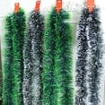 thumbnail image 4 of 40/2m Artificial Christmas Tinsel Ribbons Xmas Tree Hanging Pendents Ornaments Green Cane Ribbon Garland Wreath Home Party Decor, 4 of 5