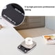 thumbnail image 4 of Báscula de cocina recargable de 10 kg/1 g, de acero inoxidable, con pantalla LCD y precisión, herramienta de medición digital (gris), 4 of 6