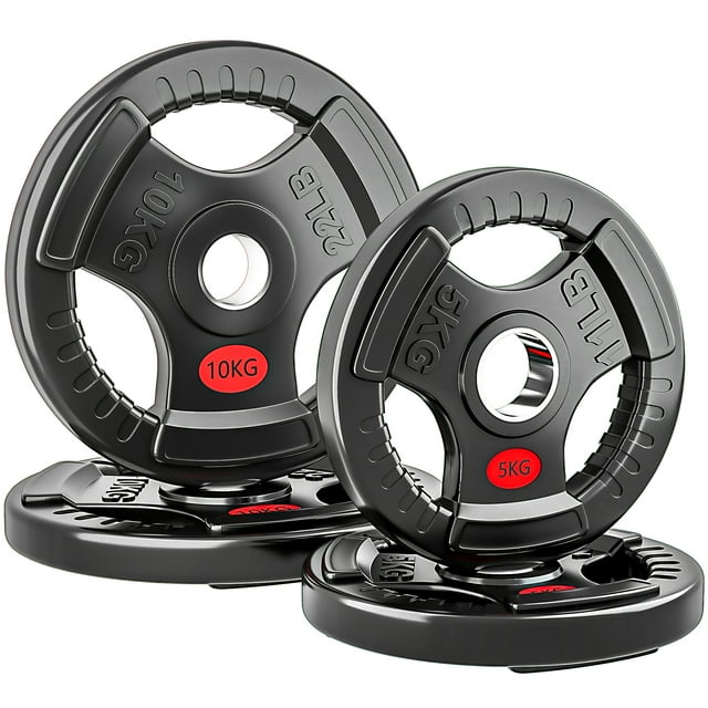 Soozier Ensemble de Plaques de Poids, Ensemble de Poids pour Barre de 2 Pouces, 2 x 11 Lb, 2 x 22 Lb