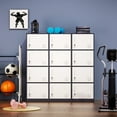 thumbnail image 6 of Metal Lockers for Employees,Office Storage Locker with 4 Door,Tall Locker Cabinet for Employees,School, Office, Home, Gym,Bedroom, 6 of 9