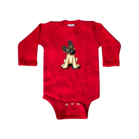 

Inktastic Shepherd Puppy Gift Baby Boy or Baby Girl Long Sleeve Bodysuit