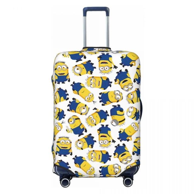 Custom Minions Luggage Cover Protector Washable Travel Suitcase Covers