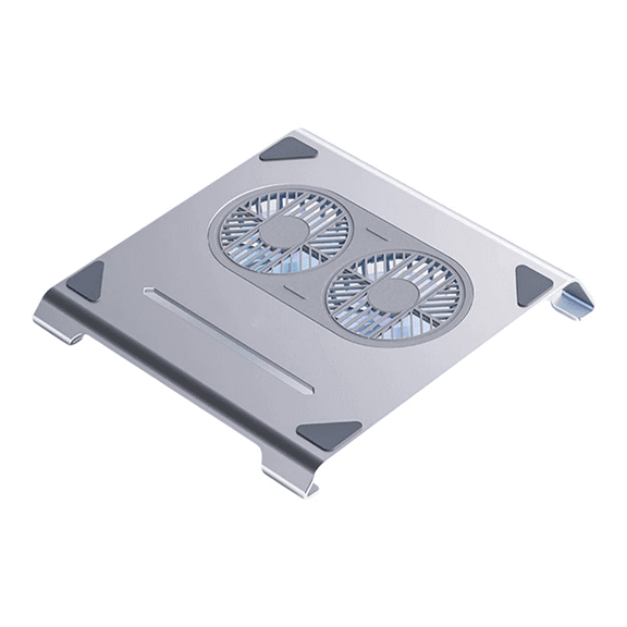 Laptop Cooling Pad with Fans and USB Port Laptop Stand Notebook Computer Aluminum Radiator Bracket Bright Moon White