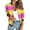 Yellow, variant on WILLBEST Womens Coats Long Coat Women Women's Jacket Lightweight Zip Casual Jacket Printed Coat Stand Collar Cropped Coat