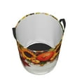 thumbnail image 3 of Balery Thanksgiving With Autumn Round Laundry Basket with Handles Waterproof Freestanding Laundry Hamper for Clothes Toys in the Dorm and Family-Small, 3 of 8