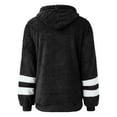 thumbnail image 7 of Scyoekwg Womens Sweatshirt Plush Hooded Drawstring with Pocket Pullover Sweatshirt Trendy Pullover Tops Classic Solid Colors Casual Hoodie Tops Ladies Sweatshirts Long Sleeve Black L, 7 of 7