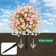 thumbnail image 3 of Ltdhehe 21" Morning Glory Simulation Flower For Outdoor Faux Shrubs Realistic Bushes For Garden Yard Front Porch Patio, 3 of 4