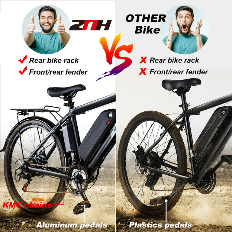 ZNH Mountain Electric Bicycle, 26 in. 350 W, Removable 36 V/10 Ah 