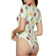 thumbnail image 2 of Balery Insects Body de cuello redondo de manga corta para mujer Tops de manga corta Tops básicos-Large, 2 of 7