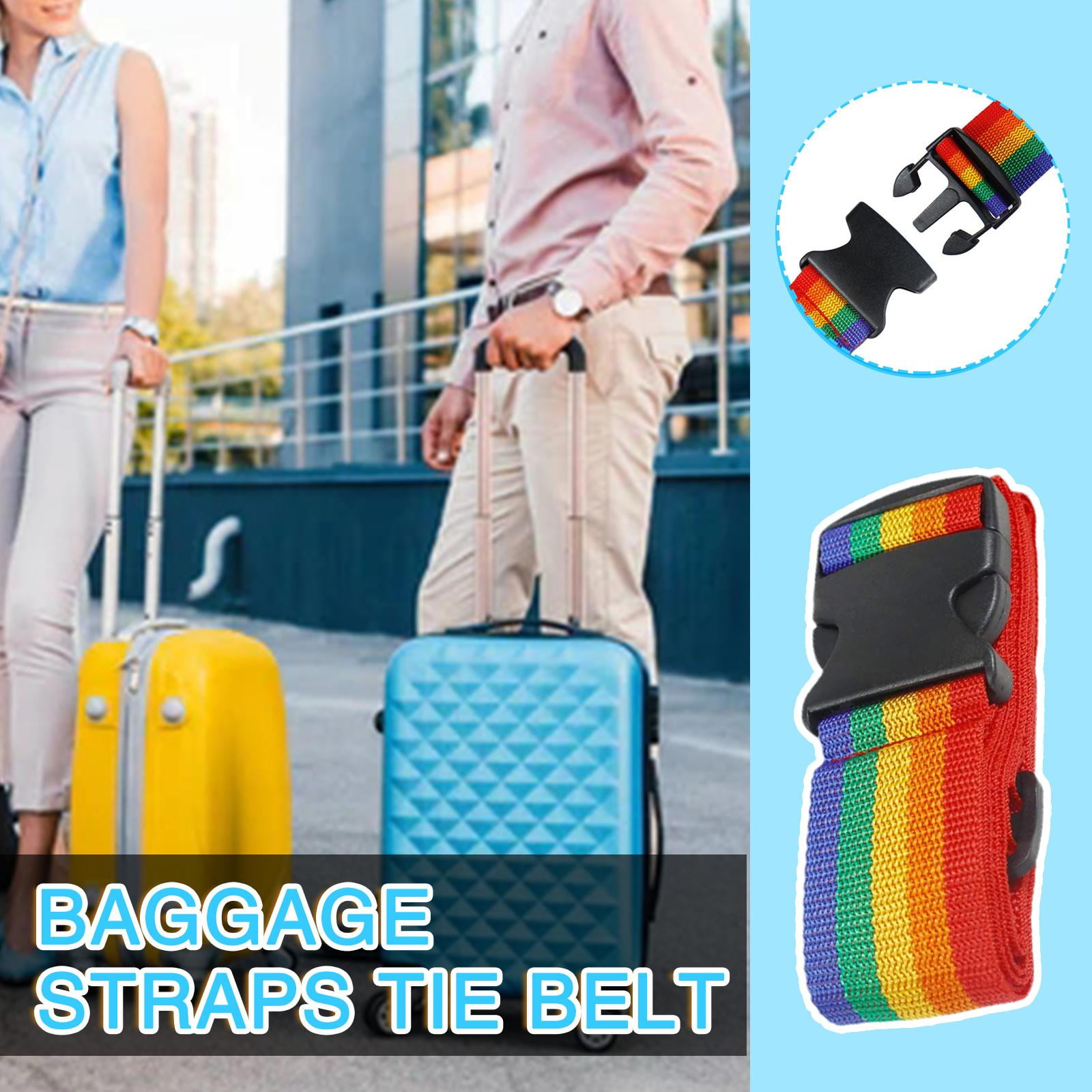 2 X Sangle de Bagage Lourd Ceinture de Valise de Voyage Sangles D'arrimage de Cordon élastique Plat