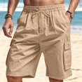 thumbnail image 5 of jowamay Cargo Shorts Men Elastic Waist Casual Utility Outdoor Hiking Shorts with Multi Pockets for Running Hiking, 5 of 9
