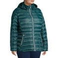 thumbnail image 5 of Time and Tru Women's Plus Size Packable Puffer Jacket with Hood, 5 of 6