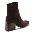 thumbnail image 3 of AQUA COLLEGE Womens Brown Waterproof Padded Tora Square Toe Stacked Heel Zip-Up Booties 11 M, 3 of 3