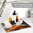 thumbnail image 5 of Acrylic Tray 15.7*11.8*1.9 Inch Transparent Tray Food Tray Tea Cup Tray Serving Trays Cosmetics Storage Kitchen Table Bathroom Sundry Storage Basket Of Oranges, 5 of 7