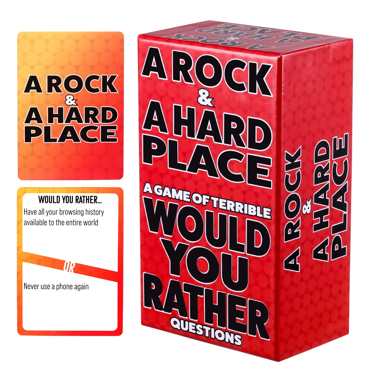 A Rock & A Hard Place Would You Rather Card Game for Adults Party