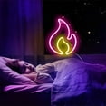 thumbnail image 2 of Zhangyh LED Neon Sign,Flame Neon Sign Night Light Wall LED Neon Lamp USB Battery Powered Led Neon Light Sign for Home Bedroom Bar Party Decoration, 2 of 6