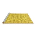 thumbnail image 2 of Ahgly Company Machine Washable Indoor Rectangle Medallion Yellow Traditional Area Rugs, 5' x 8', 2 of 4