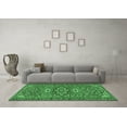 thumbnail image 3 of Ahgly Company Indoor Round Persian Emerald Green Traditional Area Rugs, 3' Round, 3 of 4