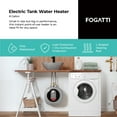 thumbnail image 2 of Fogatti Chauffe-Eau Électrique Mini Réservoir 8 Gallons 1440 W, Montage Mural/au Sol, Gris, 2 of 8