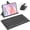 black, variant on BATTOP Foldable Bluetooth Keyboard with Protective Stand Case, Portable Wireless Keyboard, Compatible for Tablet, Smartphone, Laptop(Black)
