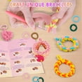 thumbnail image 4 of CandWuom Rubber Band Bracelet Making Kit for Girls Gift, Weaving Loom Rainbow Bracelet Kit, Birthday Gifts for Kids 6 7 9 10 11 13 Year Old, 1000+ Elastic Cloth Loops, 4 of 8
