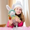 thumbnail image 4 of Easter Bunny Decor Easter Bunny Gnomes Plush, 18" Rabbit Bunny Plush Decor Handmade with Dress Easter Standing Sign, Spring Decorations for Home Farm (Yellow), 4 of 7