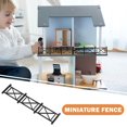 thumbnail image 4 of LEEYNEER 8 Pcs Railing Model Toy Dollhouse Miniature Fence Fences Black, 4 of 6