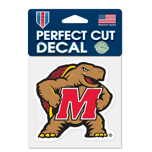 NCAA Maryland Prime 4" x 4" Perfect Cut Decal