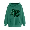 thumbnail image 2 of St Patrick's Day Hoodie, Long Sleeve Hoodies Women, Womens St. Patrick's Day Printed Hoodie Pullover Tops Casual Long Sleeved Comfortable Hooded Sweatshirt, 2 of 5