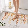 thumbnail image 3 of Orange Ombre Botanical Door Mat&nbsp;Indoor Outdoor Entrance,Non Slip Small Rug for Kitchen Bathroom Entryway Rug,Watercolor Country Leaf Rustic Washable Doormat Floor Mat for Office 16x24 Inch, 3 of 8