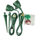 Holiday Time Christmas Lights 2 Pack Mini LED Floodlights, Green