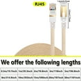 thumbnail image 2 of CAT8 Ethernet Cable 3m High Speed Nylon LAN Network Patch Cat8 Cable 40Gbps 2000Mhz SFTP LAN Wires RJ45, 2 of 6