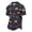 Purple, variant on Mens Halloween Camping Polo Shirt Short Sleeve Spider Ghost Jack O Lantern Pattern Soft Two Button Casual Wear Tee Red L