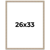 26x33 Frame Grey Solid Wood Picture Frame Width 1 Inches | Interior Frame Depth 0.5 Inches |