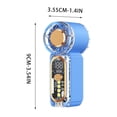 thumbnail image 3 of Handheld Fan | Portable Personal Fan with LED Night Light | High Speed Mini Turbine Fan for Outdoor Camping Travel Office Desk | USB Rechargeable Pocket Fan with Digital Display, 3 of 6