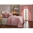 thumbnail image 1 of Better Trends Wedding Ring Collection is Super Soft and Light Weight in Loop Design 100 Percent Cotton Tufted Unique Luxurious Machine Washable Tumble Dry, King Bedspread, Pink, 1 of 5